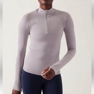 Athleta Momentum Seamless Half-Zip XS